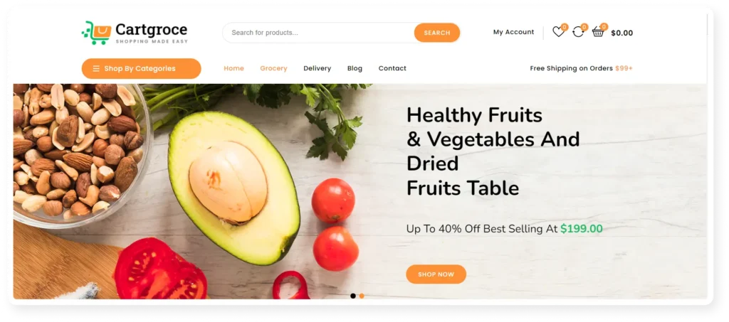 Cartgroce - Best 15 grocery shopify stores 2024