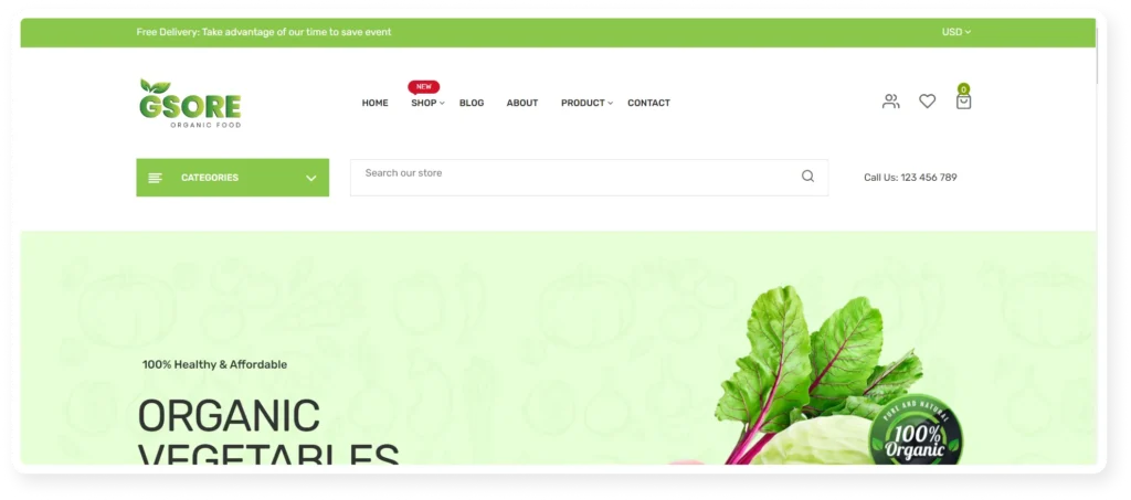 Gsore - Best 15 grocery shopify stores 2024