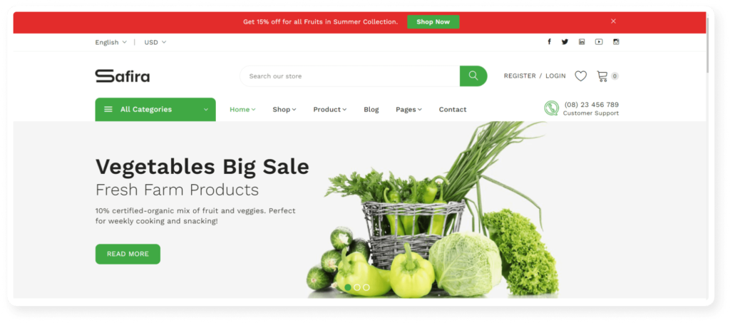 Top 15 Grocery Shopify Stores 2024